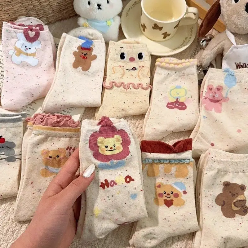 Combo 10 Đôi Tất Nữ Cô Cao Hình Thú – Ngộ Nghĩnh, Đáng Yêu, Nhiều Mẫu