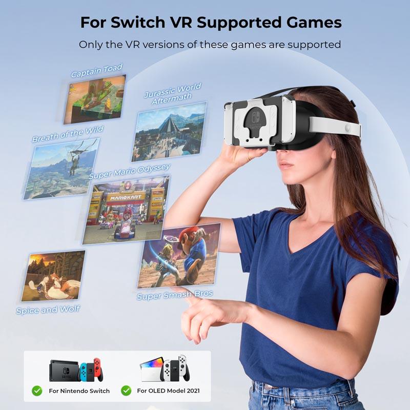 Upgraded VR Headset for Switch OLED/Nintendo Switch Accessories 3D VR Glasses Switch VR Labo Goggles W Adjustable Headset - Image 3