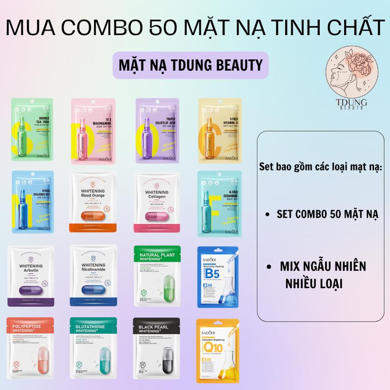 [COMBO 50] Mặt Nạ Nội Địa Trung Mix Tinh Chất và Trái Cây Phù Hợp Mọi Làn Da Skincare Mask [TDUNG BEAUTY] Làm Đẹp Dưỡng Da