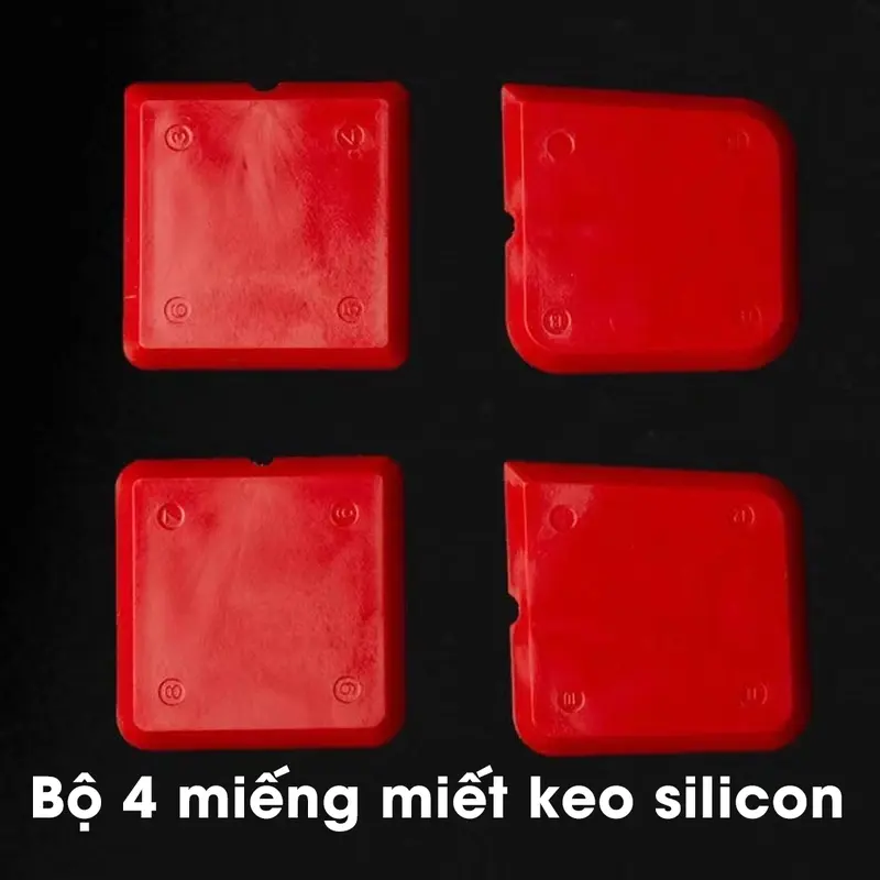 Bô 4 Miếng Miết Keo Silicon, hỗ trợ miết keo, triết mạnh viền góc cạnh keo silicon 0