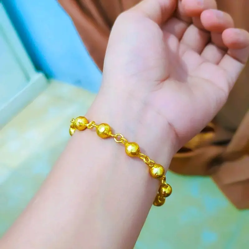 gelang bola padat lapis kristal Crystal 2