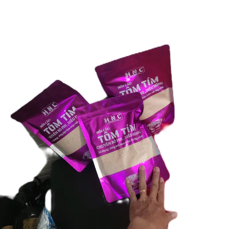 Bột Tôm Tím 500g Trộn Mồi Câu Tăng Vị Tanh Tôm Chuyên Rô Phi Diêu Hồng Fishing Bắt Cá Đi Câu Câu Cá m ồ 0