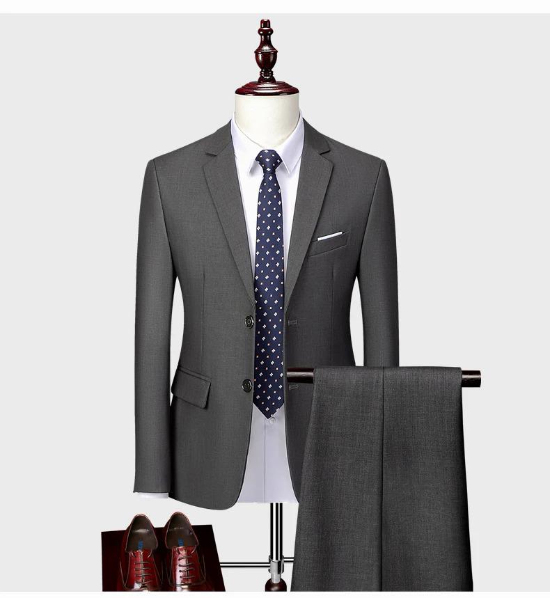 Product Introduction of (Jacket+Pants) Latest Men Suit Set Formal Blazers Slim Fit Business Tuxedo 2 Pcs Suit Groom's Wedding Dress Man Suit S-6XL 10