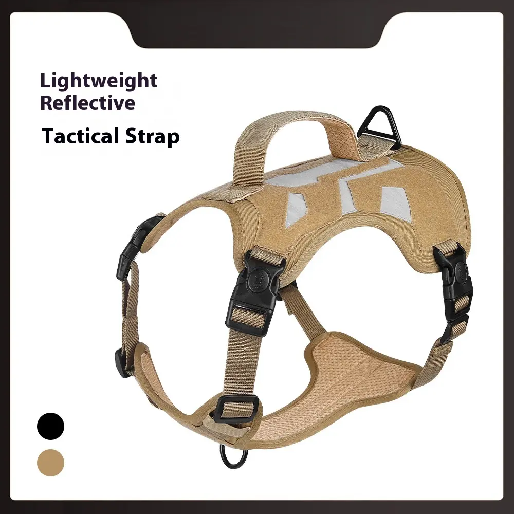 New Dog Hand Holding Rope High Quality Reflective Tactical Dog Breast Strap Medium Large Dog Dog Leash in Stock