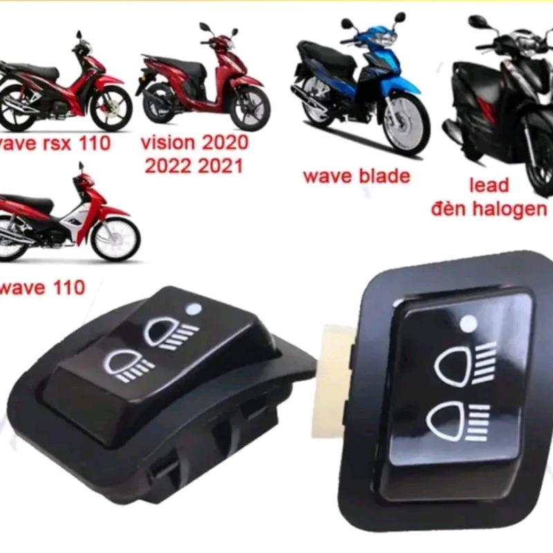 [Giá Thợ] 20 Công tắc tắt đèn xe máy đời mới wave, vision,lead halogen  Đèn Pha Phụ Kiện Phụ Tùng xemay