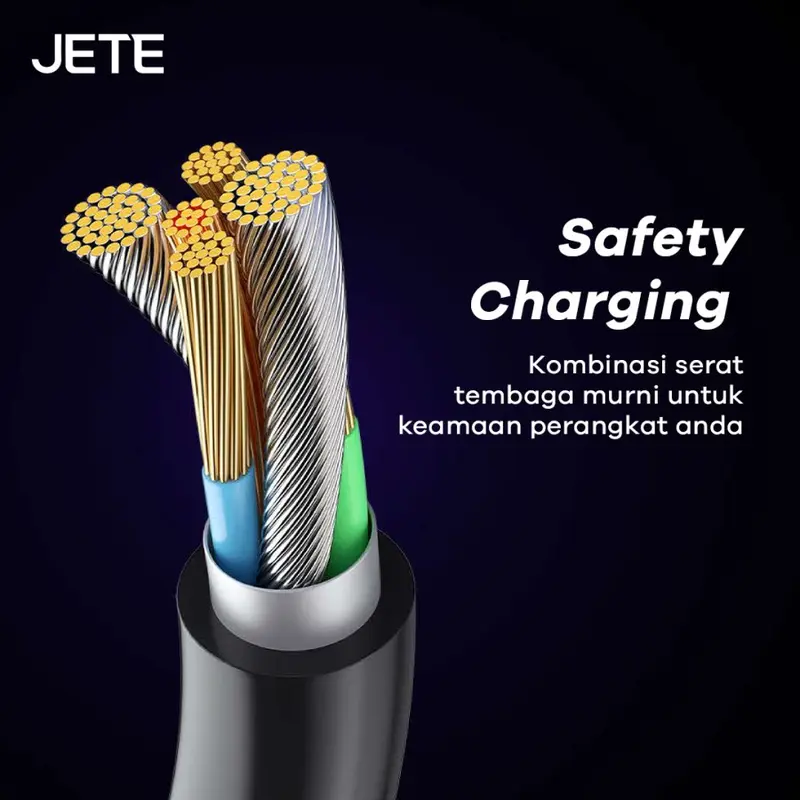 JETE - CX11 Type C To C Kabel Charging 65W Fast Charging -  Garansi 2 th 4