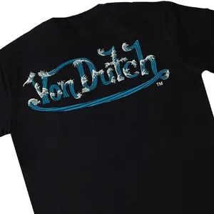 [COD] Von Dutch Tshirt 0491 BLack T-shirt pria baju  kawa cowok tshirt  boxy Bulat Jeans