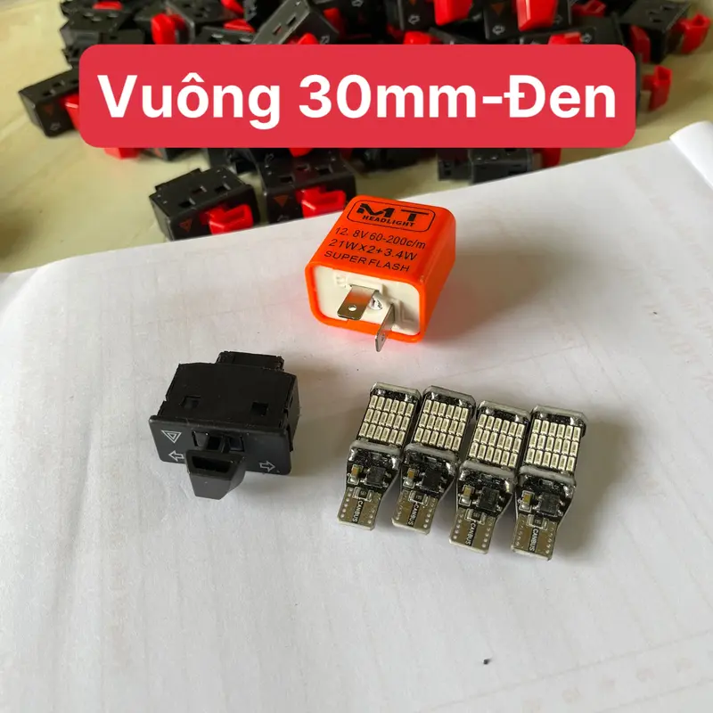Combo Haza+4 Bóng T15 Siêu Sáng Gắn Wave 50/100/110 Win V1 V2 V3 5