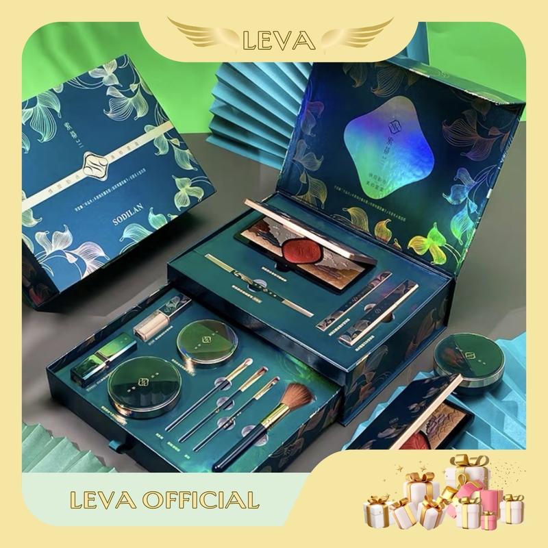 Bộ Trang Điểm Nội Địa Trung Làm Đẹp Quà Tặng Cơ Bản Makeup Chăm Sóc Sắc Đẹp SODILAN 12 Món Son Kem Nữ Perfume Cosmetic Women Son Môi Tẩy Trang Kem Lót Mascara Mỹ Phẩm Xịt Thơm Phấn Phủ