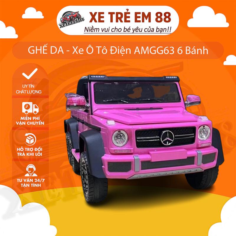 GHẾ DA - Xe Ô Tô Điện AMGG63 6 Bánh Đủ Màu Cho Bé Yêu Đồ Chơi