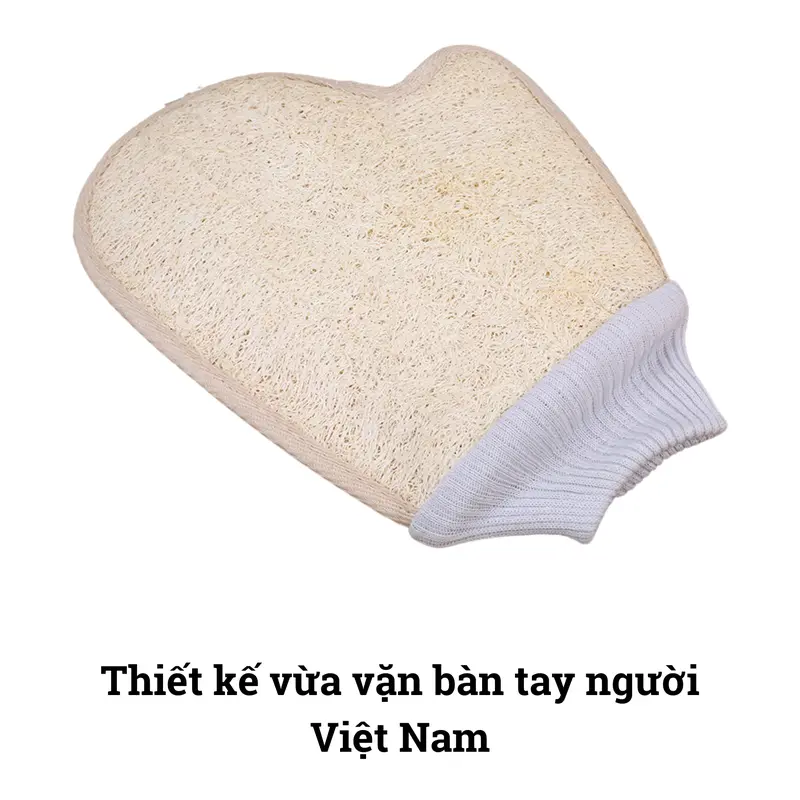 Bông xơ mướp tự nhiên BAMBOOO ECO lành tính  dùng tẩy da chết, massage 7