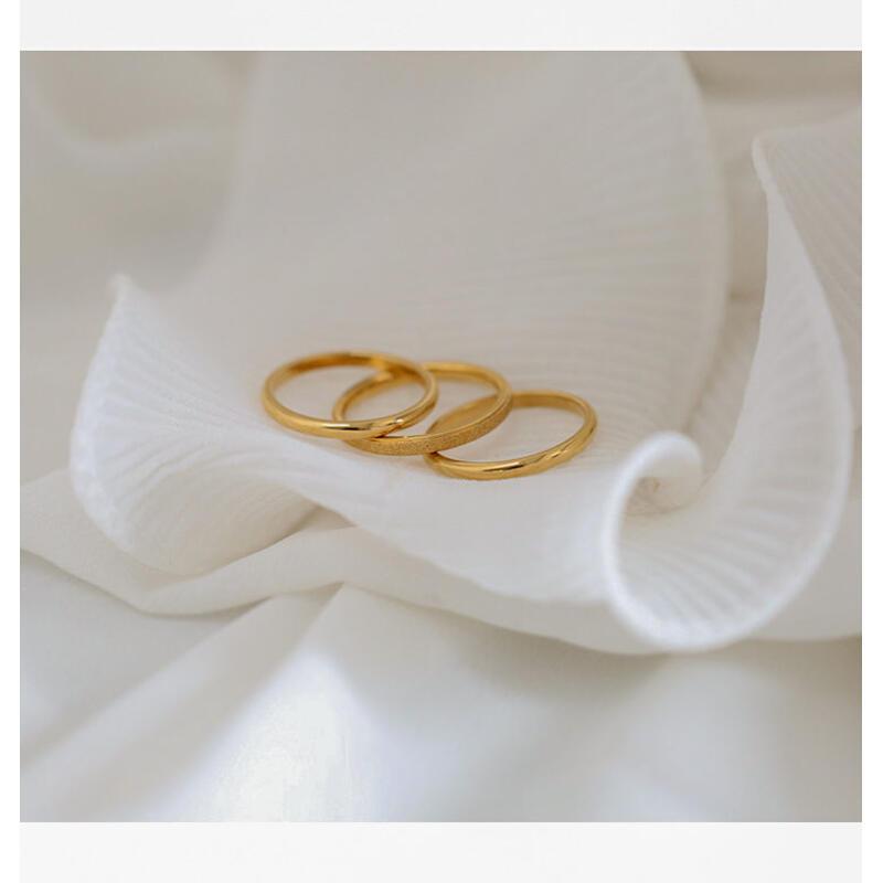 Product Introduction of Yuki's 3pcs New Fashion Rings For Women Jewelry Wedding Adjustable Opening Of Three-piece Suit Engagement Stainless Steel Three Ring Set 6