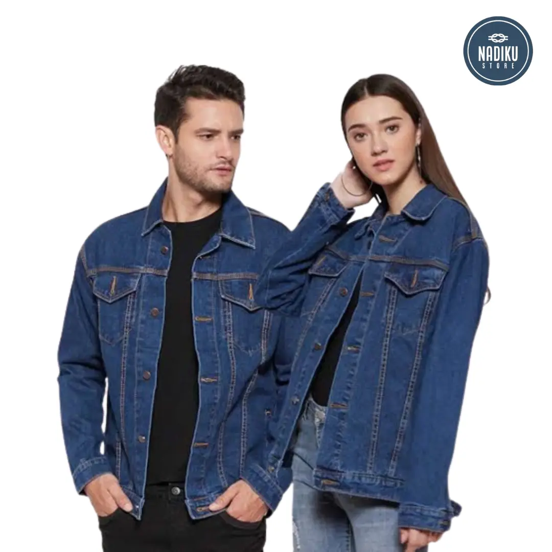 Jaket Denim, Jaket pria, jaket wanita, jaket denim premium Bordir Cowok