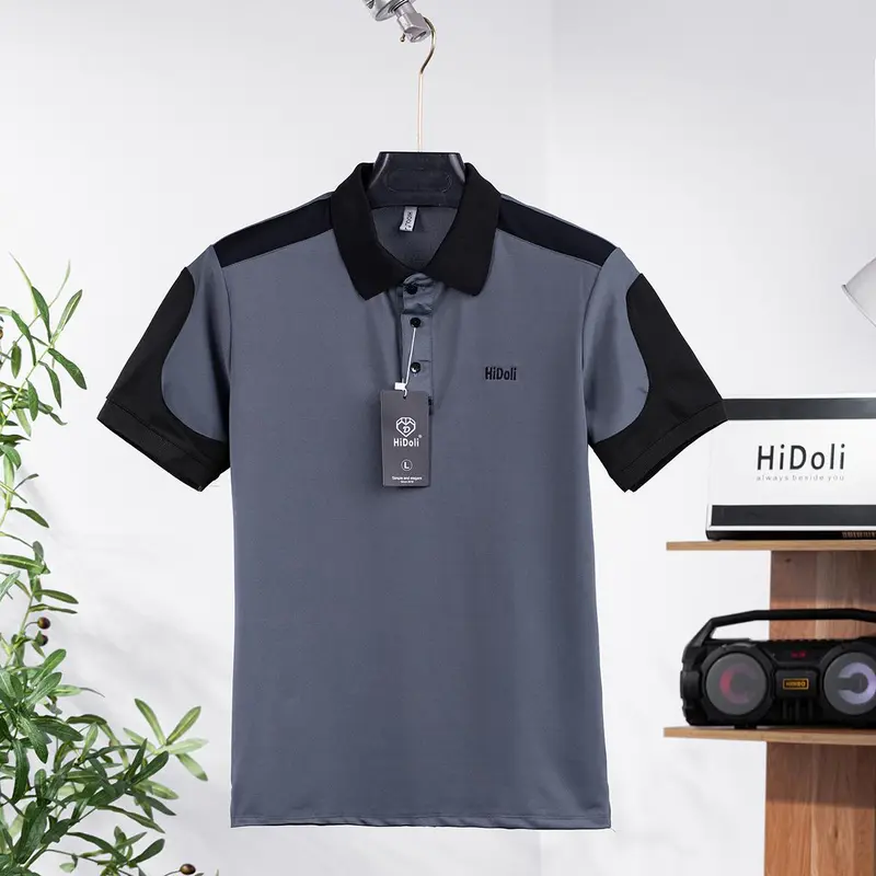 Áo thun polo nam cao cấp phối màu vai siêu đẹp co dãn 4 chiều dày dặn 4