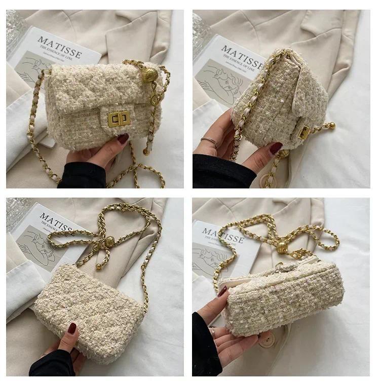 Product Introduction of Fashionable Women's Bags Chain Small Bags Crossbody Bags High-end Design Handbags Exquisite Gifts 0