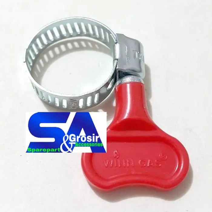 WINN GAS Klem KUPING 7/8" Hose Clamp Cincin Selang Gas/Air Regulator Kompor Gas/ Pengunci Selang Gas