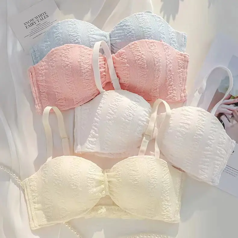 Áo Ngực Không Gọng Ren, Dành Cho Phụ Nữ, Tập Hợp Với Nhau Để Làm Cho Ngực Nhỏ Trông Lớn, Ngực Phụ Kiện, Chống Chảy Xệ, Không Có Dây Đeo Vai, Hàng Mới Về 2024
