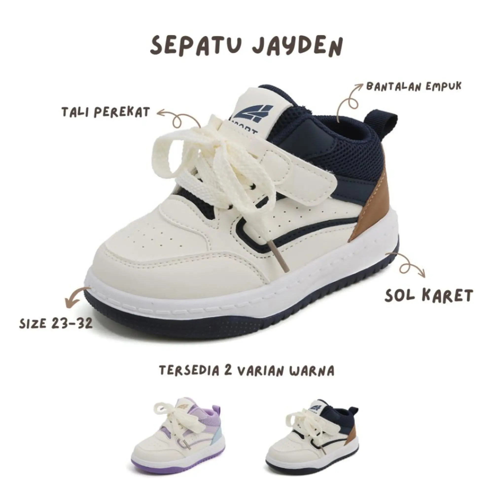 MAMASOL - Jayden Sepatu Sneakers Anak Bayi Usia 1-5 tahun