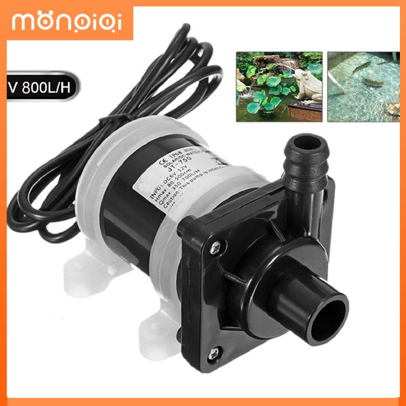Bơm nước DC điện 12v ren ống phi 21mm không chổi than brushless siêu mạnh dùng cho hồ cá hòn non bộ thủy canh Máy Bơm Nước Không Chổi Than Động Cơ Năng Lượng Mặt Trời DC 12V Máy Bơm Nước Chìm Điện Từ Không Chổi