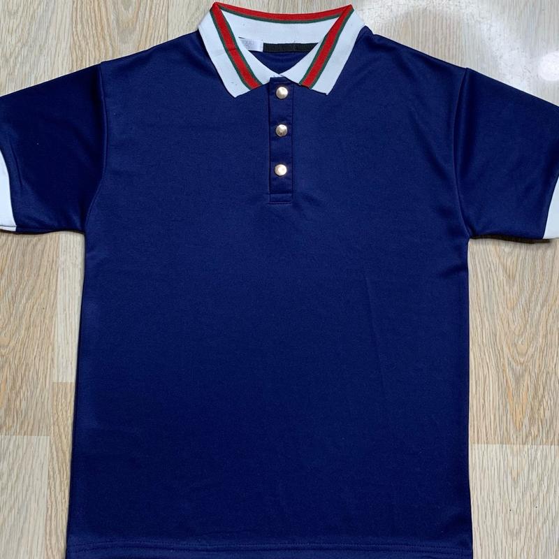 Áo polo GC bản phối cổ viền,bo tay,cúc bấm nam nữ hot trend thông thường hàn quốc