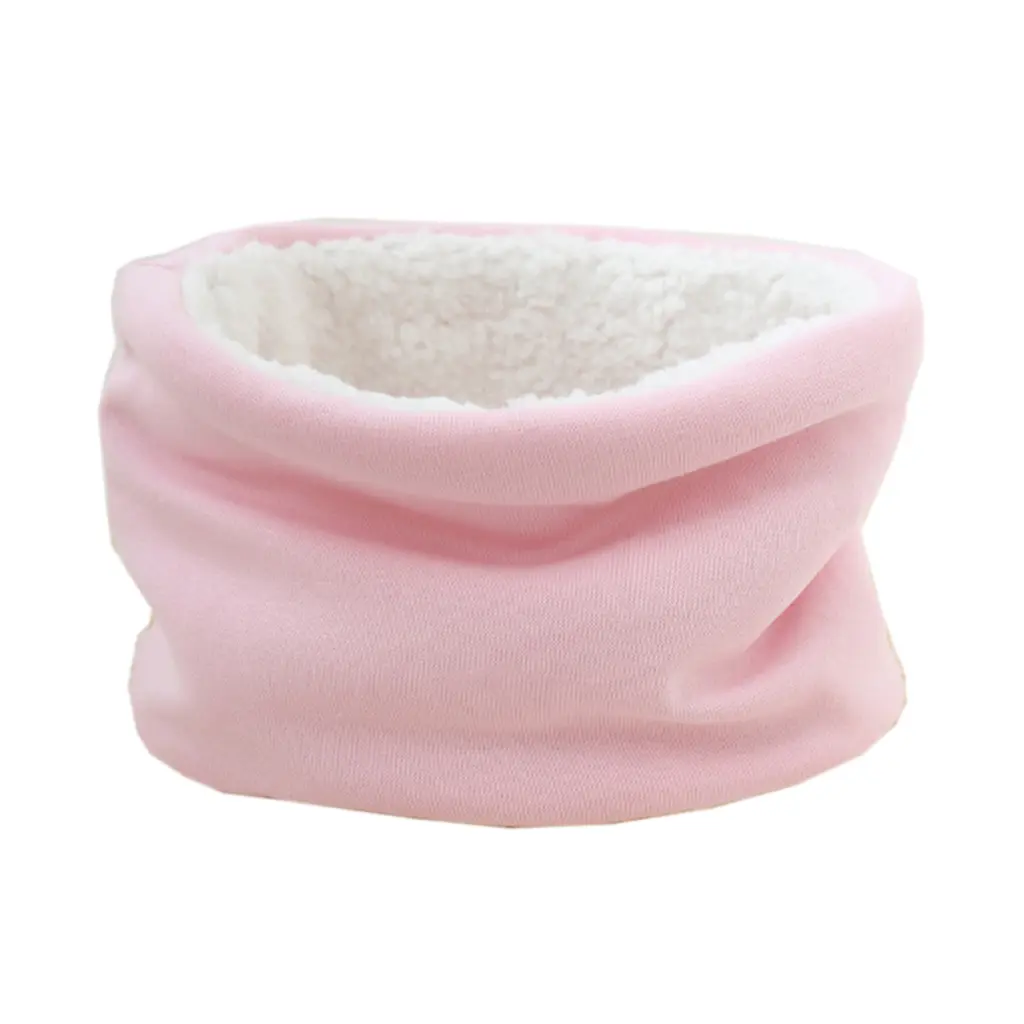 Autumn Winter Baby Scarf Solid Color Plush Scarves Neckerchief Child Neck Collar