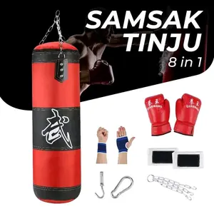 Samsak gantung set 8 in 1 samsak tinju beladiri Boxing