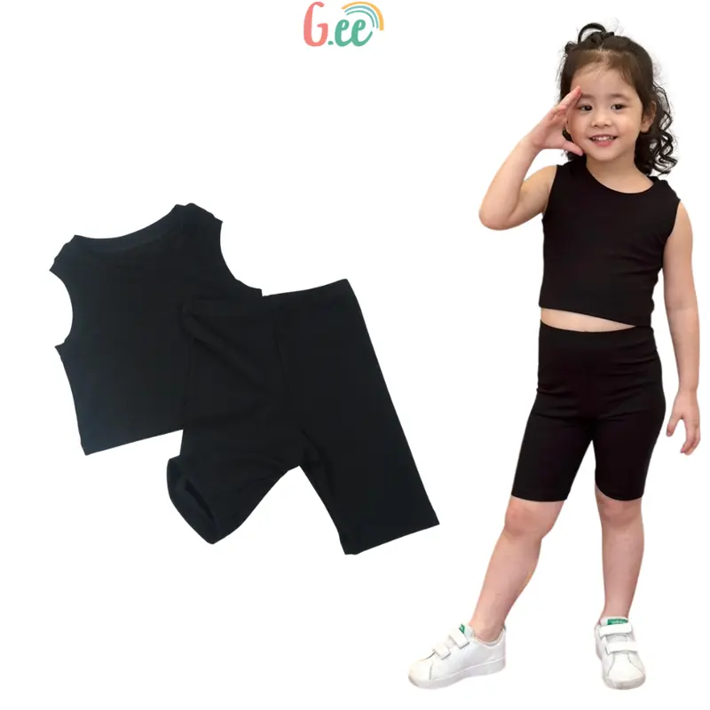 Quần legging đùi bé gái vải gỗ sồi, siêu mềm mại, co dãn thoải mái cho bé 10-50kg 3