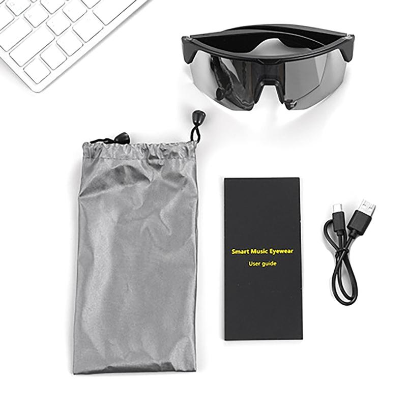 Smart Polarized Glasses Cycling Running Bluetooth Audio Call Remote Headset Sunglasses Sports Driving Music Earbuds Headphones