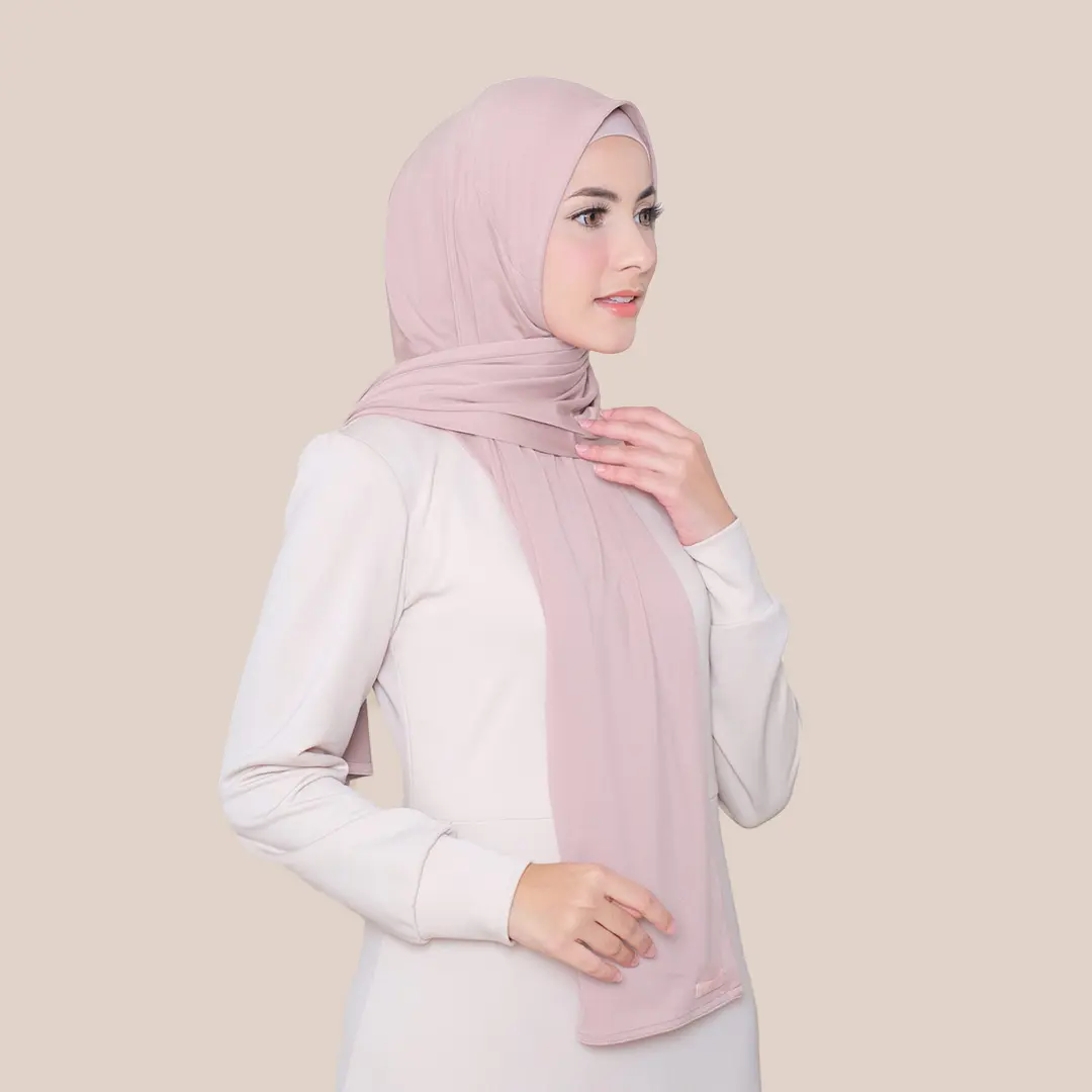 Pinkish Official - Anya Instan (Pashmina Instan Oval Bahan Korean Jersey) Cantik Hijab