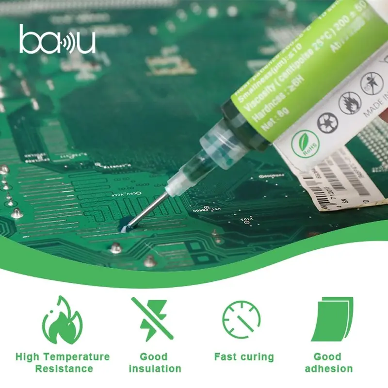 UV Cured Green Solder Mask Resin, UV Curable Solder Mask Resin, Welding Accessories for Electronics Repair 2