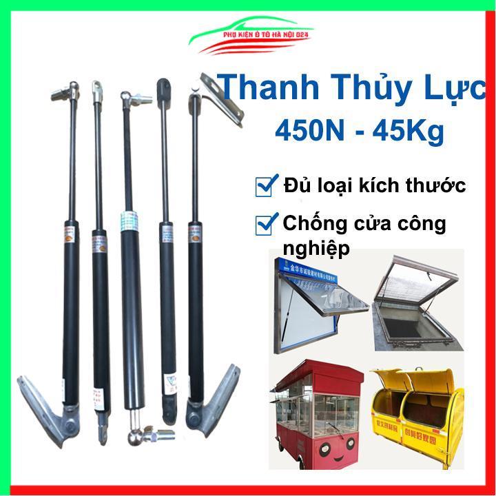  Ty thủy lực 450N - 45kg ben hơi hỗ trợ mở nắp capo cốp ô tô tay cửa nâng đẩy thủy lực chiều dài 20cm-80cm 
