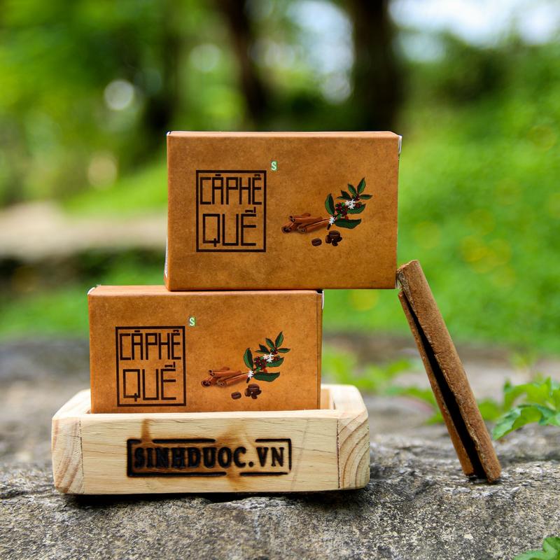  Xà Bông Cà Phê Quế - HTX Sinh Dược 100g Dưỡng Body Dưỡng Da Body Tinh Dầu 