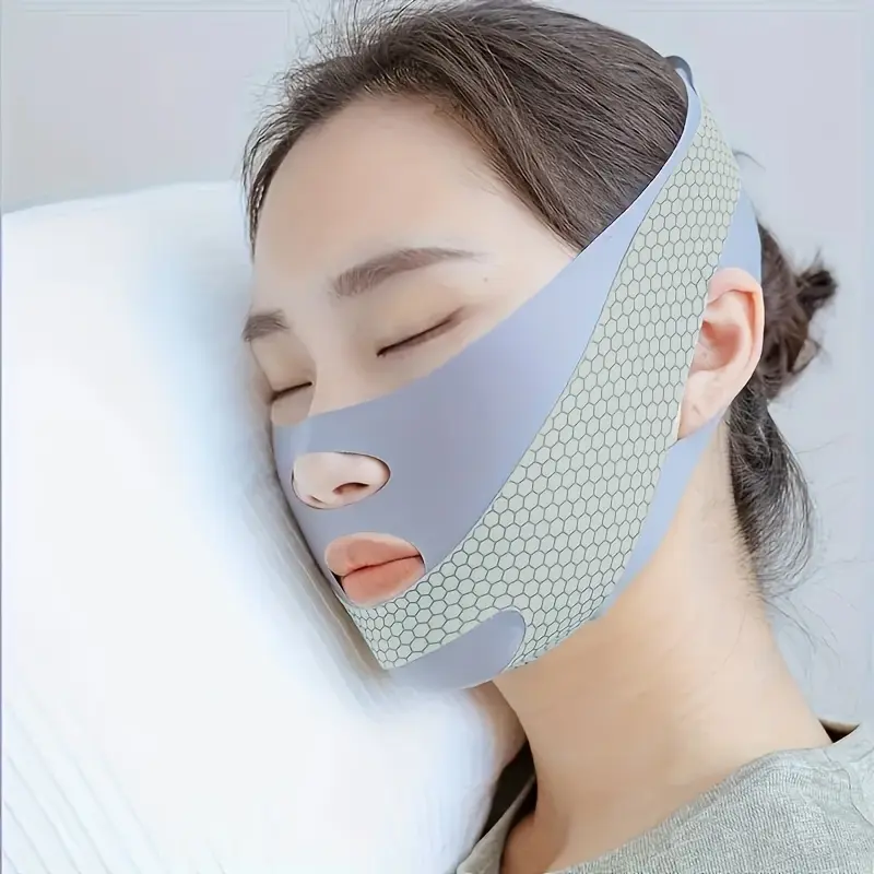 Sleeping V-Line Face Sculpting and Lifting Mask, Used to Tighten Double Chin and Enhance Facial Contour for Women/Men