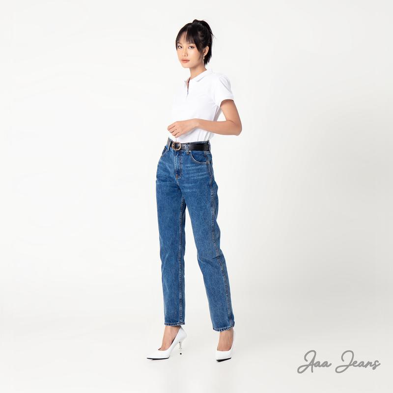 Aaa Jeans - Quần jean ống đứng nữ lưng cao classic straight Women Denim Pants