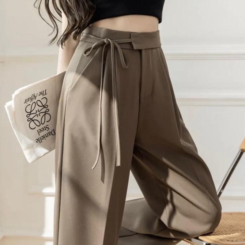Quần ống tây ống rộng, ống suông thắt dây nơ 1 bên vải cao cấp dài 98-100cm siêu hot M015 - AM.clothing25