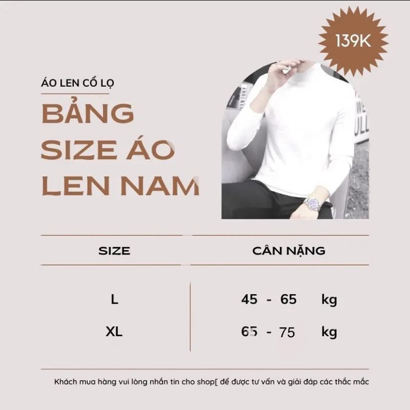 Product Introduction of áo len Cổ Lọ nam Dài Tay Chuẩn Fom Dễ Mặc Menswear Ôm gọn Trắng sentinials sweater áo len áokhoác hoànggia áo len 0