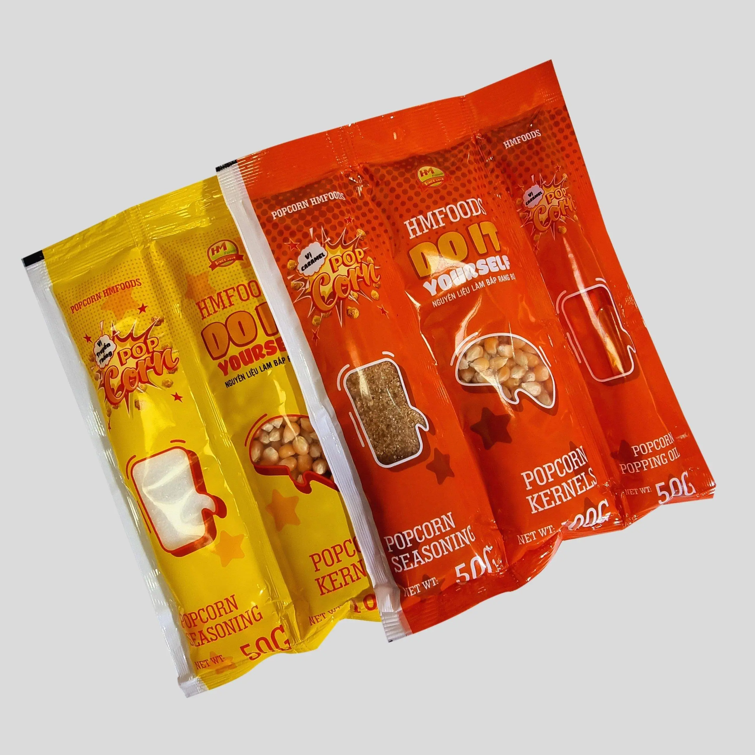 Set nổ bắp rang bơ tiện lợi 3 IN 1 - "HMFOODS Popcorn All in One" Snack Ăn Vặt Socola