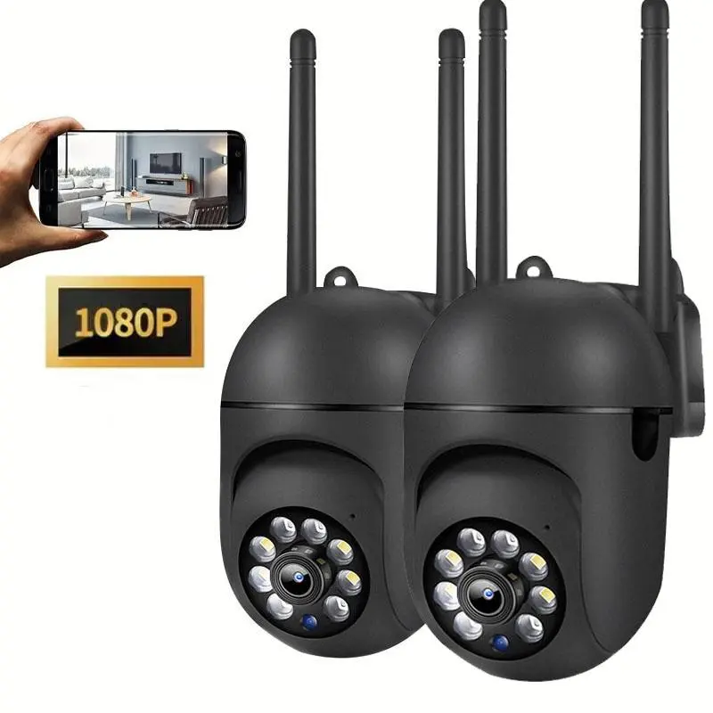 Outdoor WiFi Security Cameras for Home, 1 Count 2.4G/5G WiFi Camera with Auto Tracking, Two-Way Audio, Spotlight Night Vision, Indoor/Outdoor Camera for Elderly People, Wireless
