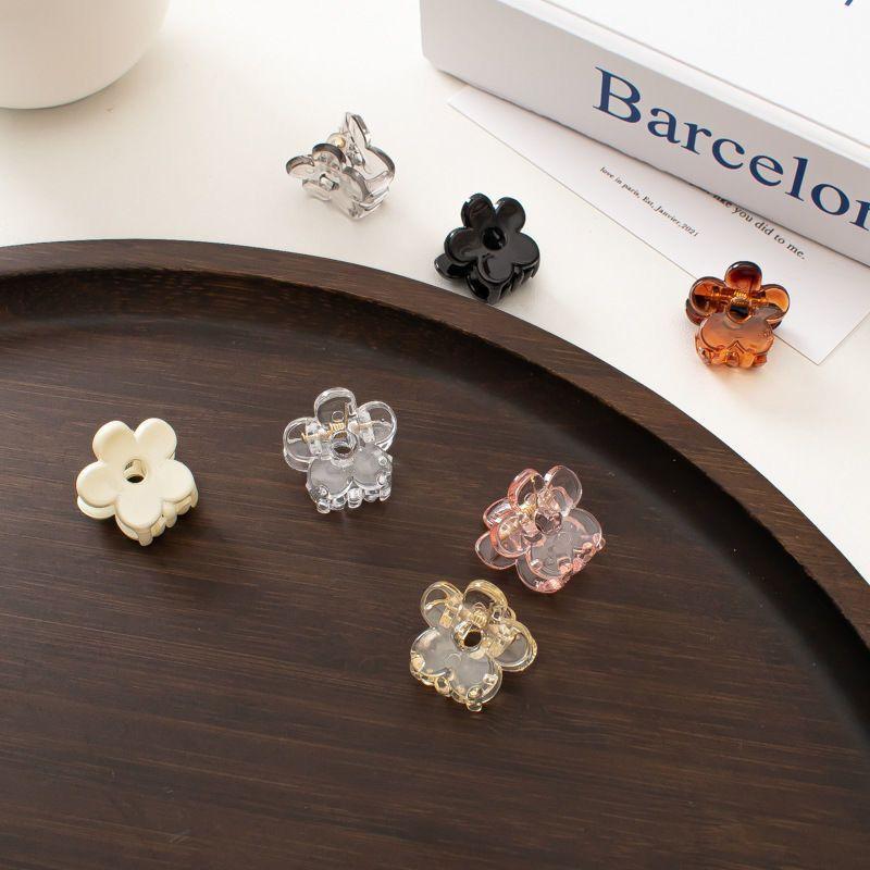 Kẹp Tóc Càng Cua Nhỏ Thiết Kế Hoa Năm Cánh, Phong Cách Hàn Quốc, Thời Trang, Kẹp Nhỏ Đơn Giản, Kẹp Bên, Thích Hợp Cho Tóc Con, Kẹp Tóc Mái Cho Bé Gái, Kẹp Tóc, Kẹp Tóc 4