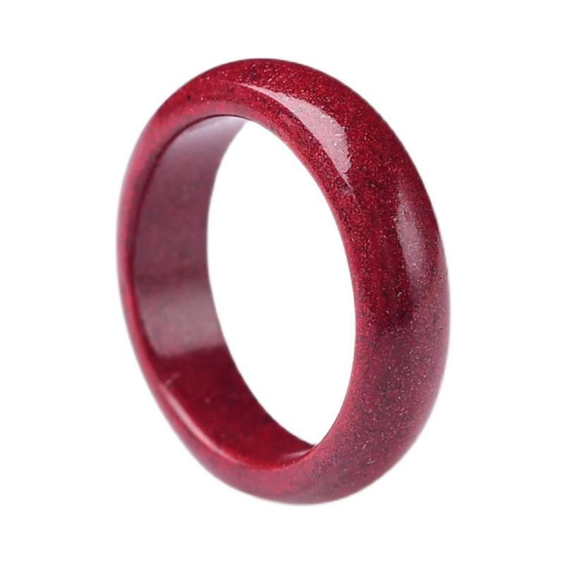 Zhen✪ Cinnabar Ring Attract Wealth Ring Protection Amulet Rings Good Luck Jewelry Gift 7