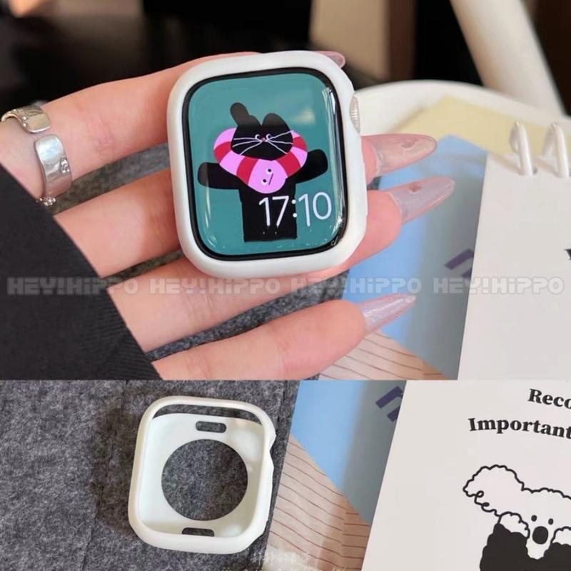 Product Introduction of Color silicone protective case suitable for smartwatch series 10/9/8/7/6/5/SE/4/3/2/1 Candy colored soft case suitable for iwatch 49/46/45/44/42/41/40/38mm 10