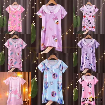 Piyama Daster Baju Tidur Dress Anak Karakter Motif Kartun