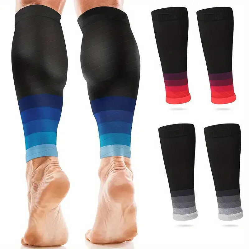 1Pair Calf Compression Sleeves Running Leg Sleeve 20-30Mmhg Socks For Shin Splint Men Women Varicose Vein Fatigue Relief Healthcare Human
