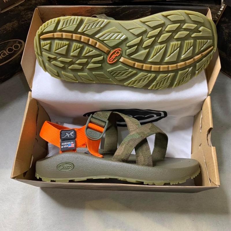 ( Đế Thơm ) Sandal chaco thơm quế cao cấp rằn rj gót cam Cao Su Đế Bằng Nam Nhung Đồng