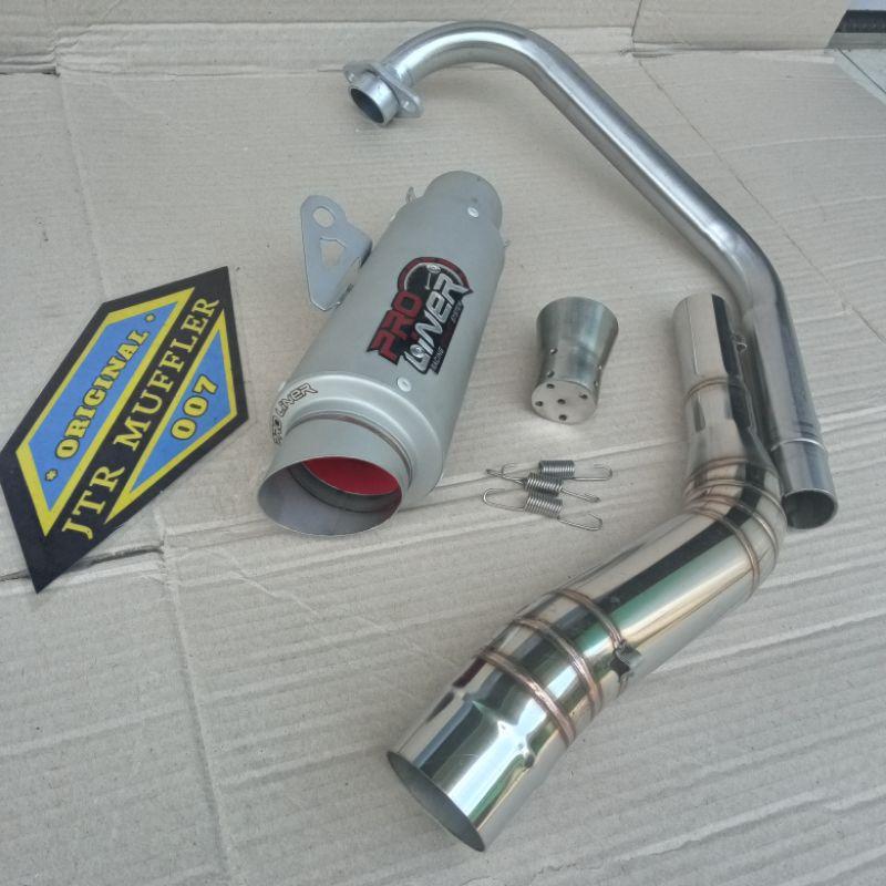Knalpot racing PROLINER TR-1 R CBR 150R R15 V2 V3 VIXION SONIC SUPRA GTR CB150R MX KING GSX R150 VERZA SATRIA FU JUPITER MX Silincer Motorcycle Motor 6