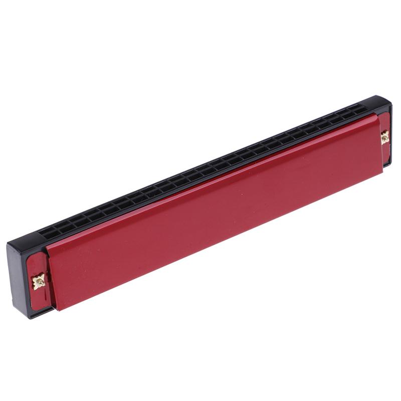 Product Introduction of [zfe]Professional 24 Hole harmonica key C mouth metal organ for beginners 13