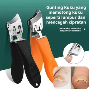 Gunting Kuku Sudut manicure pedicure/gunting kuku miring/Stainless nail clipper Nail Gunting Kuku Stainless /Anti Slip Sudut Miring Alat Cantengan Kuku Jempol manicure pedicure Anti-Percikan