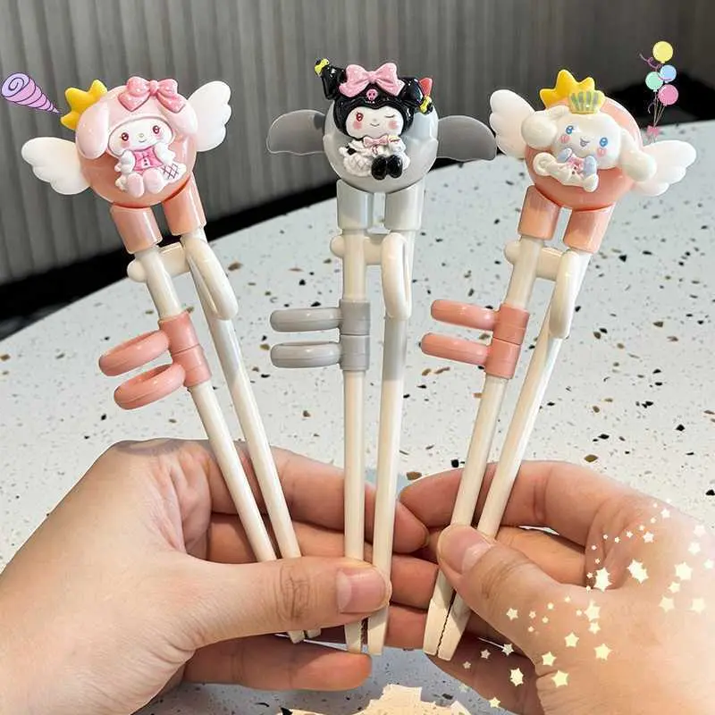 Children's Chopsticks Training Chopsticks 2-3 Years Old 4-6 Years Old Baby Practice Chopsticks Auxiliary Special Tableware