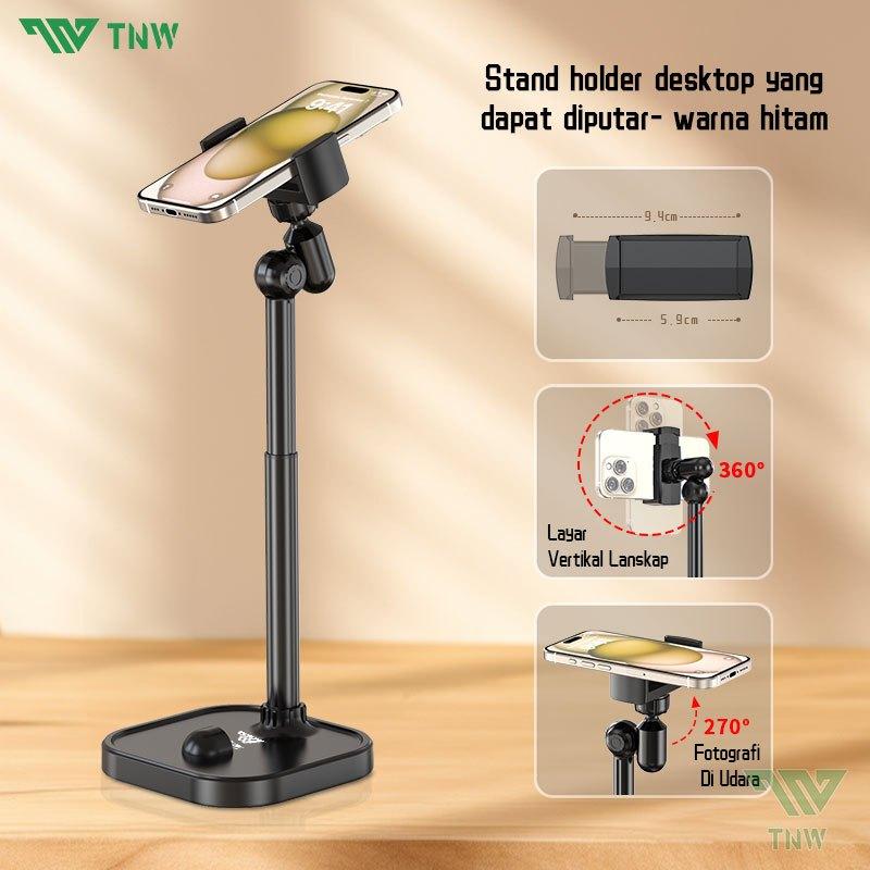 TNW H8 Desktop Phone Holder Rotate 360°Phone Holder Tripod  Aluminium Stand Holder Lazypods for Video Recording Vlogging