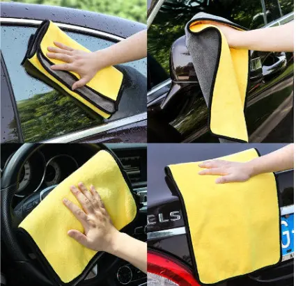 Lap Microfiber Premium Mobil Motor 2 Sisi Multifungsi / Lap Kain microfiber multifungsi cocok untuk mobil motor kaca serbaguna mudah serap air Car 1